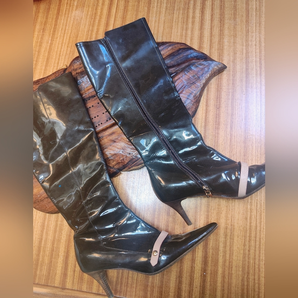 Authentic Louis Vuitton Knee High Boots